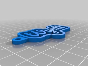 la mia chiave personalizzata catena - wyatt i portachiavi su misura 3d print model - Mito3D