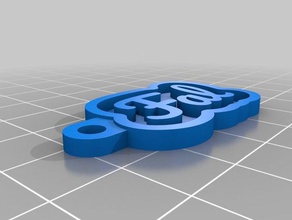 la mia chiave personalizzata catena - falyn i portachiavi su misura 3d print model - Mito3D