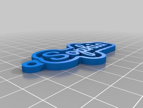 mi tecla personalizada de la cadena - sophia llaveros personalizado 3d print model - Mito3D