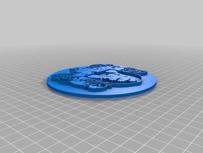 trull crest circle 3d printing 3d print model - Mito3D