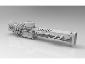 armigero helverin sonic cannone modello di robot imperial knight warhammer 40k 3d print model - Mito3D