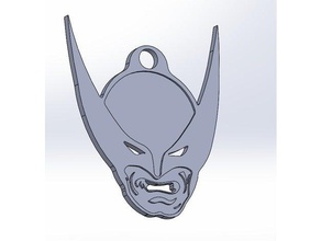 wolverine Anahtarlık yüz anahtarları marvel comics süper kahraman xmen 3d print model - Mito3D