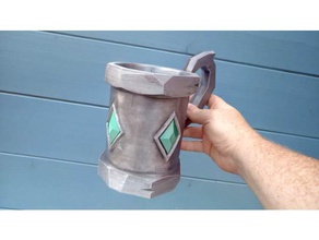 emerald tankard decor cosplay cup drink coaster grog groot sea thieves 3d print model - Mito3D