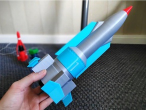 tb1 h2o roket mekanik oyuncaklar çocuklar çocuk kitapları uçan oyuncak fizik gösteri basınç yaz thunderbird thunderbirds aracı warhammer 40k su 3d print model - Mito3D
