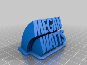 megan watts office personalizado 3d print model - Mito3D