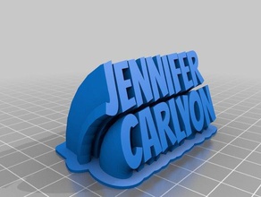 jennifer carlyon office customized 3d print model - Mito3D