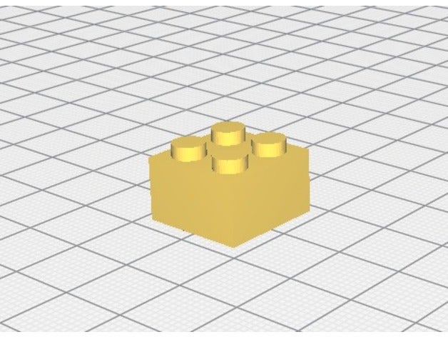 brique lego 2x2 3d printing 3D print model - Mito3D
