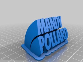 mandy pollard office customized 3d print model - Mito3D