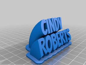 cindy roberts office kundengebundene 3d print model - Mito3D