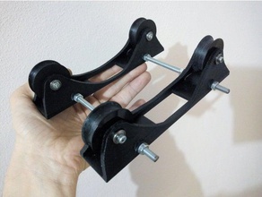 super simple spool holder 623zz bearings 3d printer parts filament mount 3d print model - Mito3D