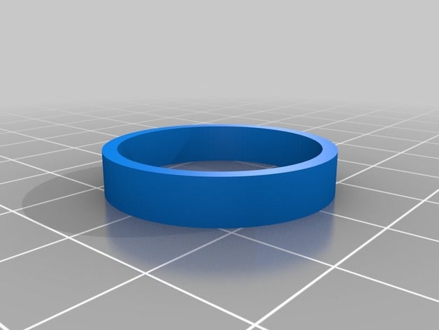 simples unisex anel anéis 3D print model - Mito3D