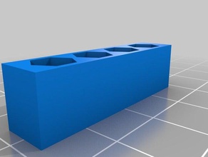 pouco titular 4 posti 6 2 mm porta-ferramentas & caixas personalizado 3d print model - Mito3D