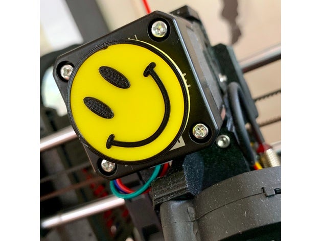 smiley face - extruder spinner 3d printer accessories happy 3D print model - Mito3D