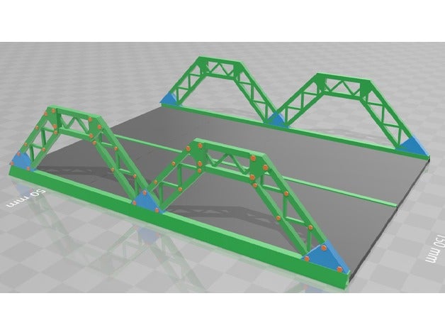 einfache Brücke Gebäude & Strukturen Warhammer 40k Landschaft warhammer40k warhammer 40000 wh40000 wh40k 3D print model - Mito3D