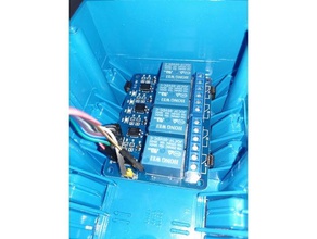 4-Kanal-relais-elektrische Feld mount - Elektronik 4-Kanal-relais carlon thermostat 3d print model - Mito3D