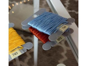 bobbin card embroidery floss yarn thread hobby 3d print model - Mito3D