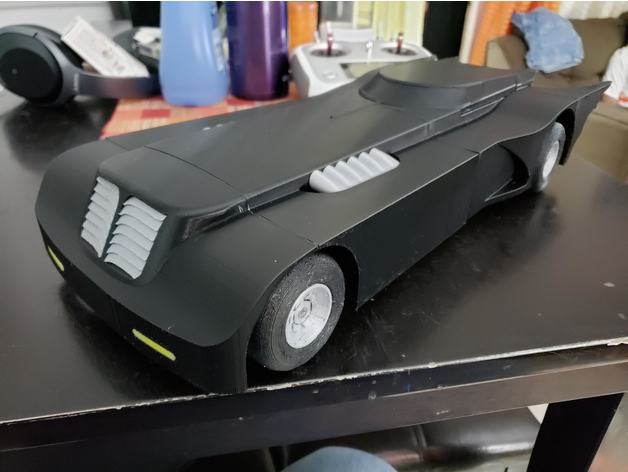 batmóvel abrir rc corpo leve r c veículos animado série de animação batman animated openrc f1 3D print model - Mito3D