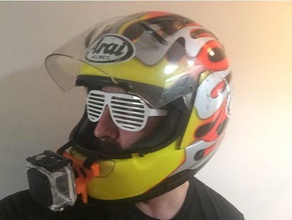 gopro montagem capacete v10 esporte & ao ar livre 3d print model - Mito3D