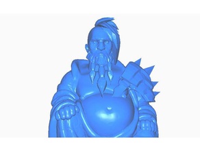 fortnite ragnarok buda colección las esculturas el busto remix la estatua 3d print model - Mito3D