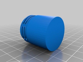 tubo di protezione standard filettatura della bottiglia La stampa 3d bottlecap bottlethread pot archiviazione thread toppuff 3d print model - Mito3D