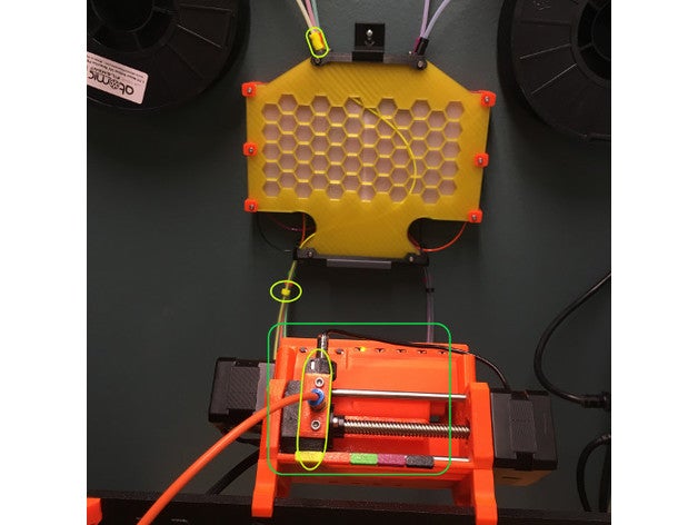 mmu - color coded filament path buffer enhancement 3d printer accessories coding fix mmu2s prusa 3D print model - Mito3D