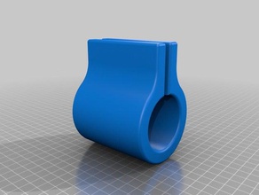 harley forcella tubo morsetto automotive 3d print model - Mito3D