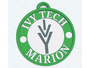 ivy tech keychain keychains 3d print model - Mito3D
