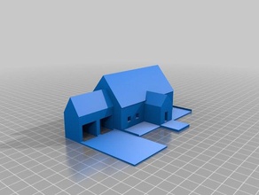 big fancy house 3d printing 3d print model - Mito3D