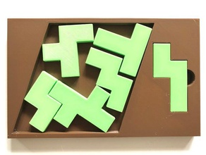 outcast - tray-packing puzzle puzzles 3d print model - Mito3D