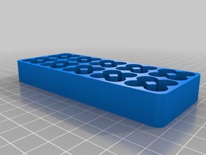 aaa Pil ile 5 tepsi özelleştirilmiş organizasyon 3d print model - Mito3D