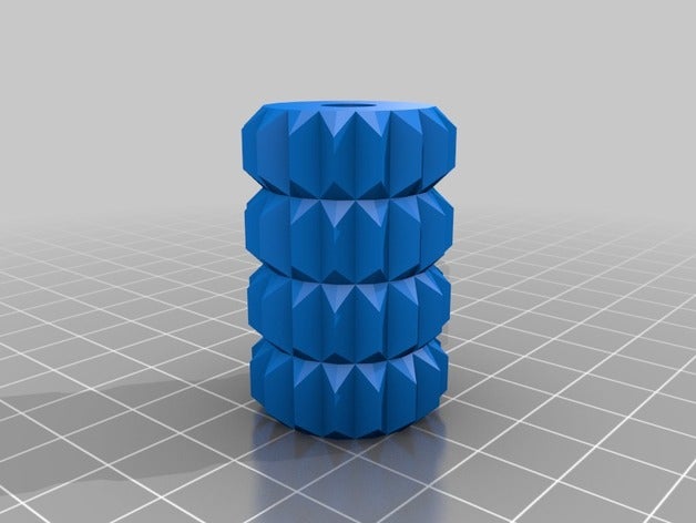 la textura de rodillos arcilla mezclada con fondo plano 675 mm agujero herramientas del arte 3D print model - Mito3D