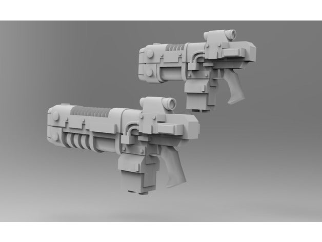 touch mars - legion death rays models 30k caliver charger ray legions gun rifle volkite 3D print model - Mito3D