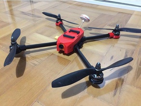 340mm quadcopter light frame up 40 minutes flight time diy drone quad 3d print model - Mito3D
