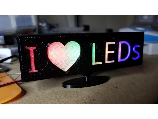 &lt 3 leds L'impression 3d 3D print model - Mito3D