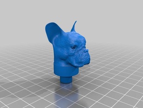 extruder knob french bulldog 3d printer accessories 3d print model - Mito3D