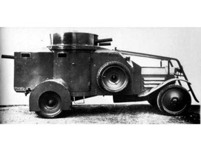 tank - ansaldo lancia autoblindo izm Fahrzeuge 3d print model - Mito3D
