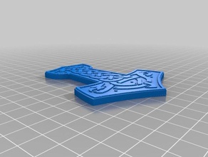 mjolnir modelli prop oggetti di scena thors hammer 3d print model - Mito3D