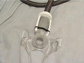 abrazadera de resmed airhose simplus máscara los hogares el adaptador la respiración cpap manguera médica dispositivos médicos ciencia 3d print model - Mito3D