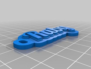 ruby Schlüsselanhänger kundengebundene 3d print model - Mito3D