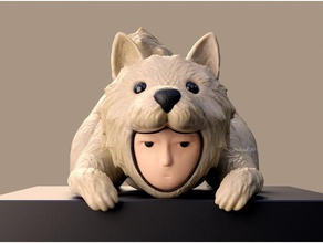 watchdog-Mann ein Faustschlag Mann Modelle anime anime-Charakter Hund fanart fan-Kunst Abbildung Figur japanischen animation manga one punch-man sculpt Skulptur statue 3d print model - Mito3D