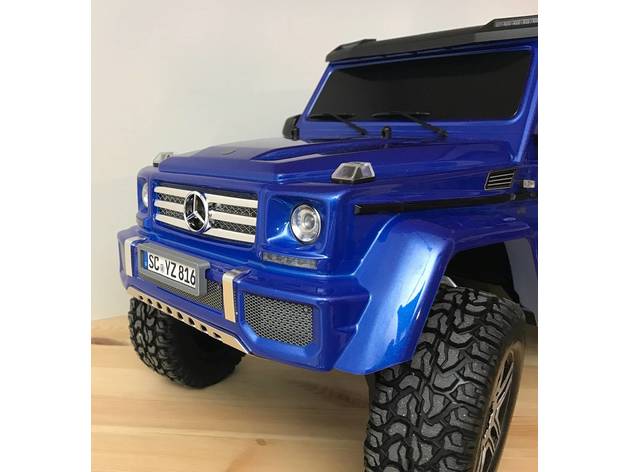 trx-4 kennzeichenhalter r c vehicles g500 4x4 sign plate traxxas 3D print model - Mito3D