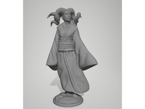 yuki onna şeytan minyatür İblis dnd dungeonsanddragons dungeons dragons kadın geyşa boynuz boynuzları Japon 3d print model - Mito3D
