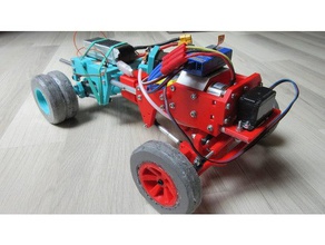 rc truck v4 - complete remix r c vehicles 3d printed 4x4 all wheel drive awd bldc differential fusion 360 radio control vehicle car rusecki seweryn 3d print model - Mito3D