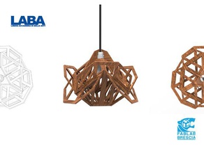 géométrique de la lampe modèle meubles cutit le concepteur fablabbrescia géométriques laba lasercut lumière non commerciale 3d print model - Mito3D