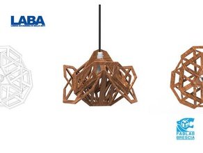 geometrische Lampe Modell-Möbel cutit designer fablabbrescia Labe lasercut Licht nicht-kommerzielle 3d print model - Mito3D