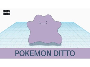 1Tag 1cad pokemon ditto Spiele 1day1cad anime dito Spiel - Spielzeug 3d print model - Mito3D