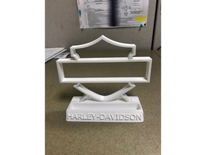 harley business card holder office buisness davidson 3d print model - Mito3D