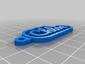 chloe Schlüsselanhänger kundengebundene 3d print model - Mito3D