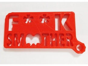 f k smoother key holder fuck 3d print model - Mito3D