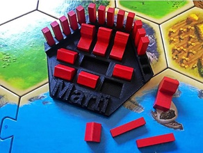 catan organizzatore - pezzi titolare La stampa 3d gioco da tavolo settlersofcatan i coloni di 3d print model - Mito3D